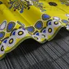 National Yellow Cotton Printed Fabric Plain Spring and Summer High Fashion Tabil