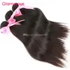 Glamour Cheveux Non Transformés Vierge Brésilienne Malaisienne Péruvienne Indien Cheveux Raides 4 Faisceaux 8quot34quot Plein Cutical Doux H5831291