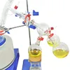 ZZKD Lab Supplies 5L Short Path Distillation Kit Turnkey with 5L Cooling Chiller and 2XZ-2 Rotary Vane Vacuum Pump