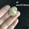 Heiße Verkäufe 100 Stück Elfenbein Perlen Strass Knöpfe Metall Hochzeitseinladungen dekorieren Knopf Schmuckstück Haar Blume Zentrum Scrapbooking