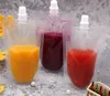 Drink Pouches Bags Soya milk juice drink suction mouth stand - on bag Translucent Stand-Up Drinking Bag Pouches Bags KKA7872