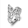 Mode Design Feather Dames Sterling Verzilverd Sieraden Ring DMSR119, Populaire 925 Silver Plate Finger Rings Band Rings