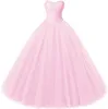 Ny Enkel Puffy Ball Gown Sweetheart Quinceanera Klänningar Party Dress Special Occasion Klänningar Sweet 16 Vestidos DE 15 QC1502