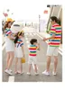 Modell: T K 5 2019 Neuankömmlinge Familie Matching Outfits Sommer T -Shirts bequeme Wassermelonenrot