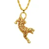 KAROPEL NEW HIP-HOP LEOPARD Подвесное ожерелье для MenWomen Fashion Gold Challenge Crystal Ожерелье Падение корабля