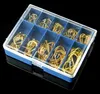 100pcsbox 10 Sizes Mixed 312 Ise Hook High Carbon Steel Barbed Fishing Hooks Blue Box FS281610450