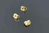 Ouro / Prata De Metal Borboleta Brinco Ear Studs Rolhas de Volta Rola Ear Post Resultados Da Jóia Earplug 100 pcs / 50 pares