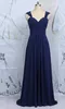 Navy Blue Bridesmaid Dresses Long Lace Platser Ruched Sweetheart Open Back Bröllopsklänning för gästformulär Klänningar Lång Party Maid of Honor