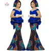 Spring Rok Set Afrikaanse Ontworpen kleding Traditionele Bazin Print Bazin Riche Plus Size Rok Set Avondjurk WY1312