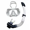 Maskeler dalış maskesi tüplü şnorkel yüzme gözlükleri kuru şnorkel tüp seti erkekler kadın antifog dalış gözlükleri kamera montajı