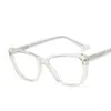 نظارات الموضة الشفاف إطار المرأة لا درجة النظارات العين القط إطار نظارات العدسة واضحة TR90 الرجل البصري