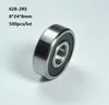 500pcs/lot 628RS 628-2RS 628 RS 2RS Miniature mini double Rubber seal ball bearings 8*24*8mm Deep Groove Ball bearing 8x24x8mm