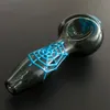 Glow In Dark 4.0inches Fumer Pipe Tabac Main Pipe Multicolore Lumineux Verre Fumer Pipes Verre Brûleur À Huile livraison gratuite