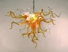 Lámpara colgante moderna Lámpara de araña transparente dorada Lámpara de araña de vidrio soplado a mano pequeña Lámpara de araña italiana de Arabia barata para decoración de arte de cocina