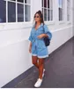 Dames Casual Zomer Denim Romper Hoge Taille Jeans Overall BF Wide Been Jumpers Revers Pocket Shorts Jumpsuit Playsuit Bodysuits1