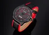 CWP 2021 Curren Fashion Design Casual Quartz Men Watches skórzany pasek męski Zegar Data Zegarek Czarny nadgarstek Montre Homme