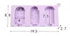 Hausgemachter Silikon -Cartoon süße Eisformen Eis Eis am Stiel Eisschalen Eismaschine gefrorene Halter Form Küchenwerkzeuge