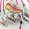 New Women 4 Stars Golf Clubs Honma S-06 Golf Irons 5-10 11 como Irons Clubs Grafite Shaft L Flex e Cabeça Cabeça Frete grátis