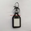 new arrival sublimation pu key chains brown black rectangle round shaped blank key ring hot transfer printing diy custom consumable pu01