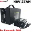 電子バイク電池13S 48V充電式電気バイクリチウム電池48V 27ah 1000WパナソニックNCR18650Bセル+ 5A充電器