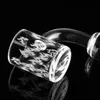 sandblasted Quartz Banger Beveled Edge Nail Hookahs 14mm 18mm Male Female 45 90 Nails For bong