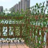Valla de planta de jardín Artificial, pantalla de privacidad con protección UV, uso interior y exterior, valla de jardín, decoración del hogar, paredes verdes