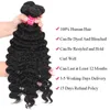 Brazilian Human Hair Bundles With Closure Curly Virgin Hair With Lace Closure Deep Loose Wave Peruvian Malaysian Hair Bundles With2250668