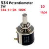 Potentiomètre à fil multiples de précision 534-11104 534 100K 2W