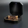 LED smycken presentförpackning fodral elegant halsband armband låda med LED ljus för smycken visa bröllop engagent Alla hjärtans dag