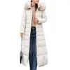 Damen-Daunenparkas 2022 neuer Stil, trendiger Mantel, Damen-Winterjacke, Baumwolle, gepolstert, warm, Maxi-Puffer, Damen, lange Mäntel, Parka, Femme