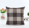 Pillowcase Sofa Couch Cushion Cover Plaid Pillow Covers Classic Check Throw Pillow Case Linen Decorative Bedding Supplies 14Designs CZYQ6327