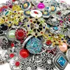 À la mode 50pcs / lot 18mm boutons pression fermoirs métal Mix Styles Roandomly DIY gingembre noosa morceau Fit Bracelet Bracelets Collier Bijoux