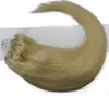 Top Quality 100% Human Remy Hair Blonde Color Micro Link Loop Ring Hair Extensions Brazilian straight 1g/s & 100strands