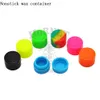 Contenants de cire antiadhésifs de style Mini Boîte de pots en silicone Conteneur en silicone de 2 ml Pots de qualité alimentaire Dab Tool Pot de stockage Dabber Tools