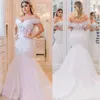 2020 vestidos de novia de ilusión africana con cuentas vestido de novia de sirena de talla grande Sexy novia trompeta sin espalda túnica de mari￩e Arabia Saudita