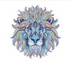 Trendige 3D-König der Löwen-Kleidungsflicken, Aufkleber für Oberteile, zum Aufbügeln mit Tiermotiven