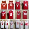 NCAA College Indiana Hoosiers 4 Victor Oladipo Jersey Men Basketball 11 이시야 토마스 40 코디 Zeller 유니폼 팀 레드 멀리 화이트