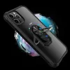 TPU + Acrílico Transparente Clear Car Mount Holder Magnet Ring Case Cases para iphone 13 7 8 Plus X Xs Xr 11 Pro Max 12 w / Kickstand