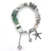 Wholesale- luxury designer jewelry women bracelets natural stone beads charm sea serials Bracelet iced out bracelet NE1103