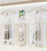 Silver floor hanger 5pcs/set Marble Show Racks Commercial Furniture Shopping Mall Double-row Parallel Bar Simple Wall Hanging Hat Rack