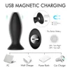 Butt Plug Vibrador anal para hombre Masturbador masculino Control remoto Consolador Vibrador USB recargable 9 modos Juguetes sexuales anales para hombre gay Y6265506