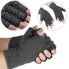 Fem fingrar handskar 1 par kompression artrit premium artritisk gemensam smärtlindring handterapi öppen utomhussporter