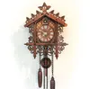 1pc rotro Vintage Wall Clock Hanging Handcraft Wooden Cuckoo Clock Clock Style House Clocks لغرفة المعيشة Decoration4003995