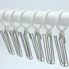 30PCS/Lot Plastic Curtain Hanging Rings Curtain Accessory Window Shower Curtain Rings Hanging Clamp Ring Roman Rod Ring Buckle
