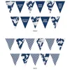 ファッションマップのボーニングカラフルな世界地図ぶら下げバナープリント三角形の文字列のフラグホームパーティーの装飾用品15 * 18.5cm 3スタイルVT1554