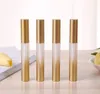 Hot Gradient Gold Empty Plastic Lip Gloss Plumper Tube Make up Liquid Eyeliner Eyelash Growth Serum Refillable Bottle