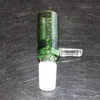 Ciotole per bong in vetro verde all'ingrosso per narghilè con manico Star Screen 14mm 18,8mm Ciotola per tabacco secco Tubi per fumatori colorati