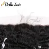 13x4 Deep Wave HD Lace Frontal Stängning Virgin Hår örat till öron Frontals Brasilian med babyhår Peruanska indiska blekt knop5665986