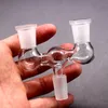 3 skarvar på en nedfällbar adapter För vattenpipor i en till två glas dropdown-adaptrar dubbelskål 14 mm 18 mm bongar för honor Rökning