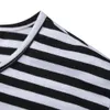 Oversized 5xl t camisa masculina preto o pescoço manga longa camiseta listrado impressão streetwear camisa casual roupas masculinas camisa198c